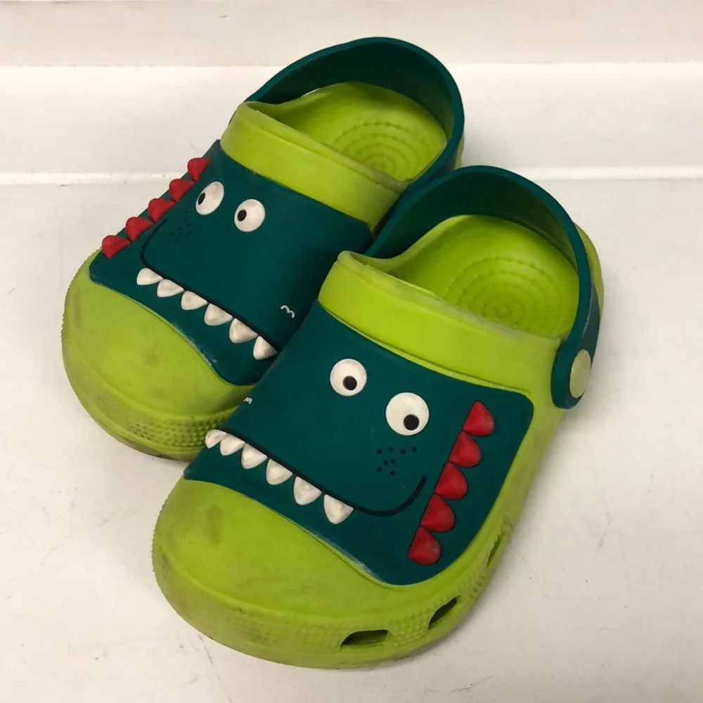 Children Territory kids slipper Dinosaur rubber‎ water shoes sandals size 2